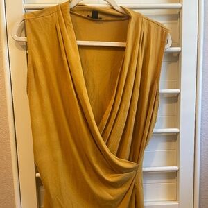 Sleeveless Wrap Blouse